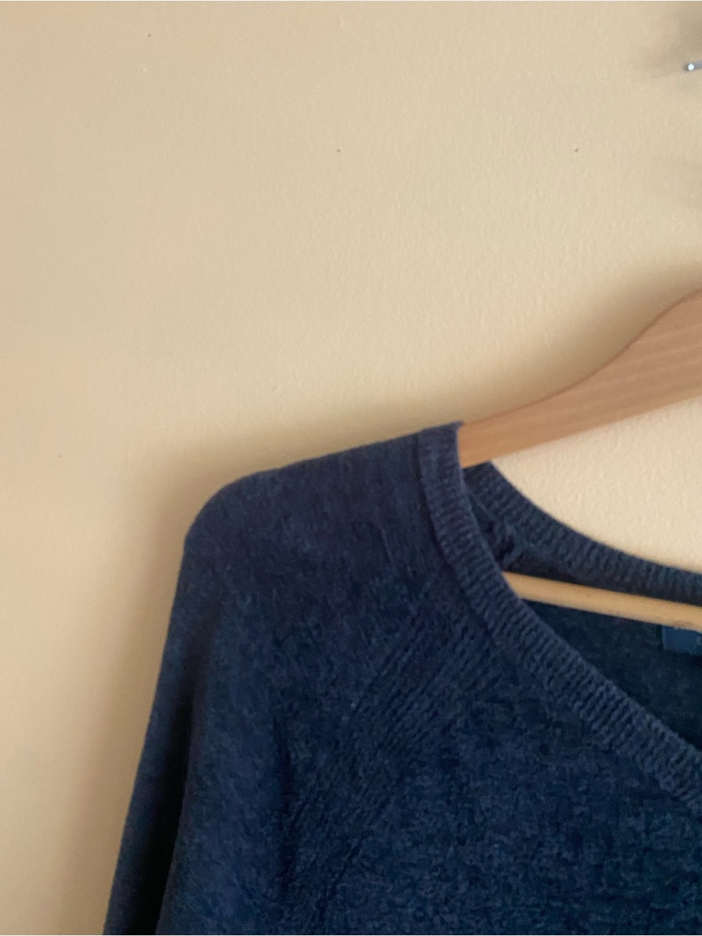 Barefoot Dreams CozyChic Ultra Lite V-Neck Sweater XL Navy Soft Knit Pullover - Picture 3 of 12